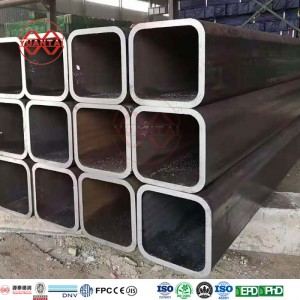 JIS G3101 klasse SS400 – lavkarbonstål firkantet rektangulært rør stålrørfabrikker