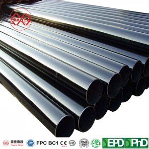 Manufacturers ERW materials construction black steel pipe