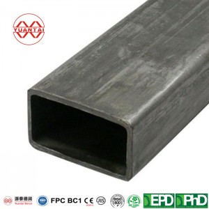 fekete téglalap alakú acélcső gyártó kínai yuantaiderun (oem odm obm)