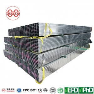 welded square galvanized steel pipe with CE certification