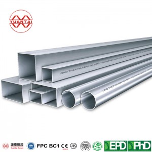 galvanized square steel pipe yuantaiderun