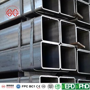 A fábrica ofrece tubos rectangulares da marca YuantaiDerun