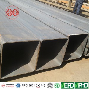 EN10210 EN10219 carbon steel square rectangular MS tube hollow section SHS RHS