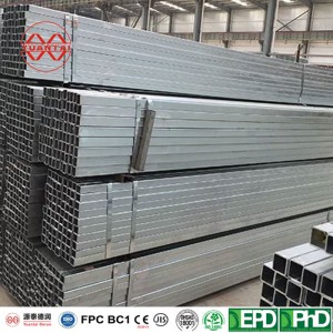 ASTM A500 welded square/rectangular steel pipe price alibaba