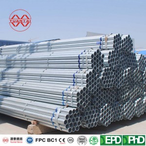 galvanized iron pipe YuantaiDerun