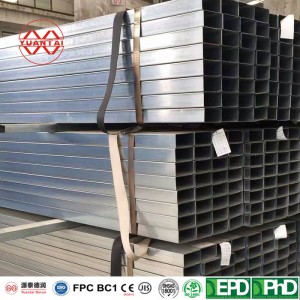 SCH40S hot dipped galvanized square steel pipes
