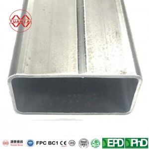EN10210 EN10219 ທໍ່ເຫລໍກຄາບອນທໍ່ສີ່ຫລ່ຽມມຸມສາກ hollow section rhs steel supply