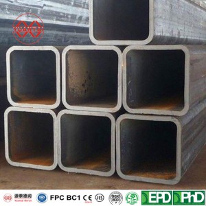 Large diameter carbon steel square tube thin walled rectangular tube square pipe