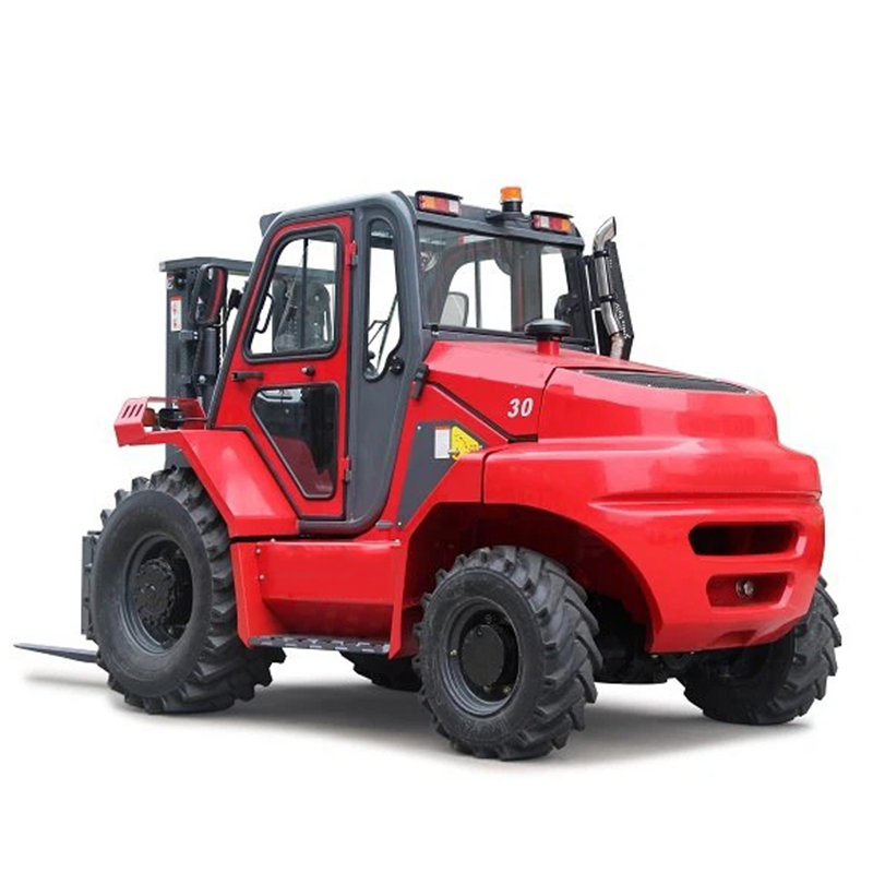 2023 Hot Shitje 3-3,5 ton 4 rrota Diesel Rough Terrain Forklift Off-road Çmimi i mirë