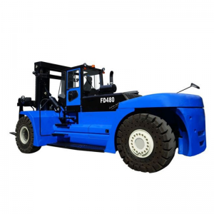 48 Ton Container Diesel Forklift Truck With 4M 5M 6M Lifitng Height 3 stage wide-view Mast Air tire 2440 mm fork length