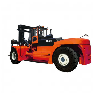 48 Ton Container Diesel Forklift Truk Dengan 4M 5M 6M Lifitng Tinggi 3 stage wide-view Mast Air ban 2440 mm fork length