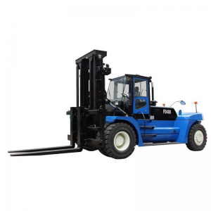 Truk Forklift Diesel Kontainer 48 Ton Dengan Tinggi Pengangkat 4M 5M 6M 3 tahap ban Tiang Tampilan lebar Panjang garpu 2440 mm