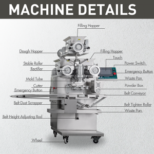 High capacity cookie stuffing making encrusting machine for sale