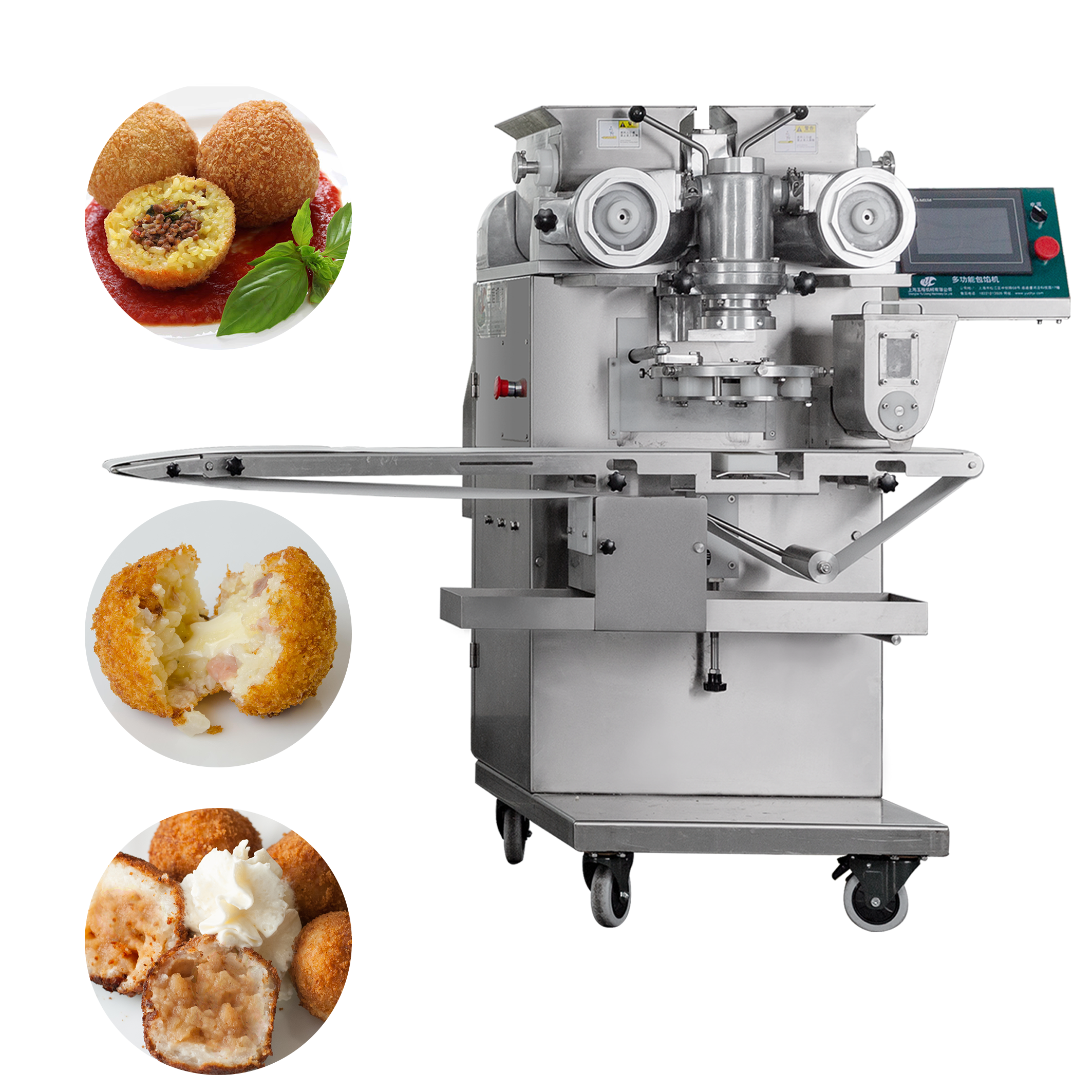 OEM/ODM Supplier Dumpling Machine Maker - Fully Automatic 304 Stainless Stell Material Arancini Encrusting Machine – Yucheng