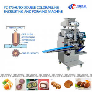 YC-170 High Speed ​​Automatisk dobbeltfarve Cookie Making Machine
