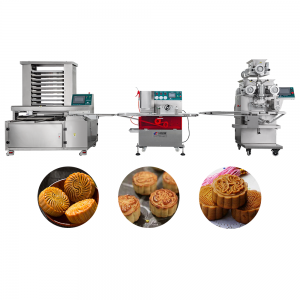 Makinë për bërjen e ëmbëlsirave të hënës me ngjyrë të dyfishtë komerciale