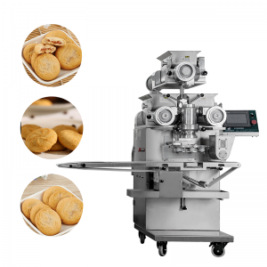 बिक्री के लिए उच्च क्षमता वाली कुकी स्टफिंग बनाने वाली एनक्रस्टिंग मशीन