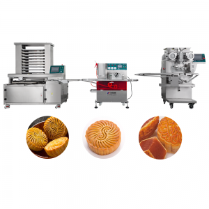 304 Edelstahlmaterial Yucheng Vollautomatische Mooncake-Inkrustierungsmaschine