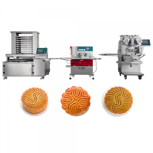 304 Stainless Steel Material Yucheng Fully Automatic Mooncake Encrusting Machine