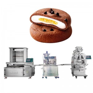Maschine zum Verkrusten von Schokoladen-Mochi-Keksen