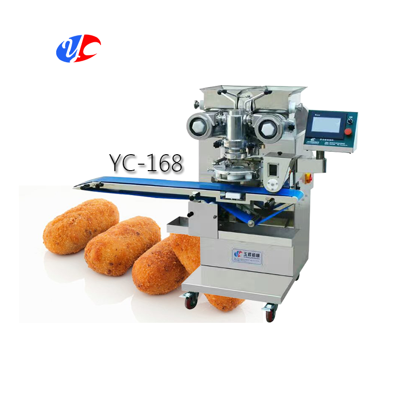 High Performance Automatic Samosa Making Machine Price - YC-168 Automatic Cheese Filled Croquette Encrusting Machine – Yucheng