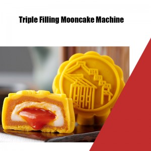Drievoudige vulling Mooncake-korstmachine