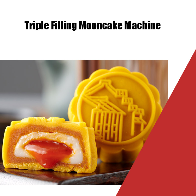 2021 Good Quality Samosa Making Machine - Triple  Filling Mooncake  Encrusting Machine  – Yucheng