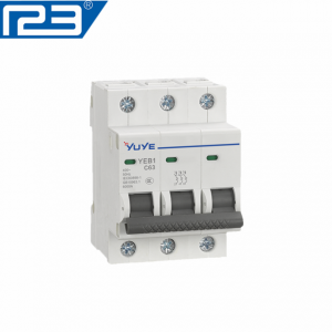 YUYE YEB1-63/3P 63A Rccb Thermal Circuit Breaker MCB automatic transfer switch mccb