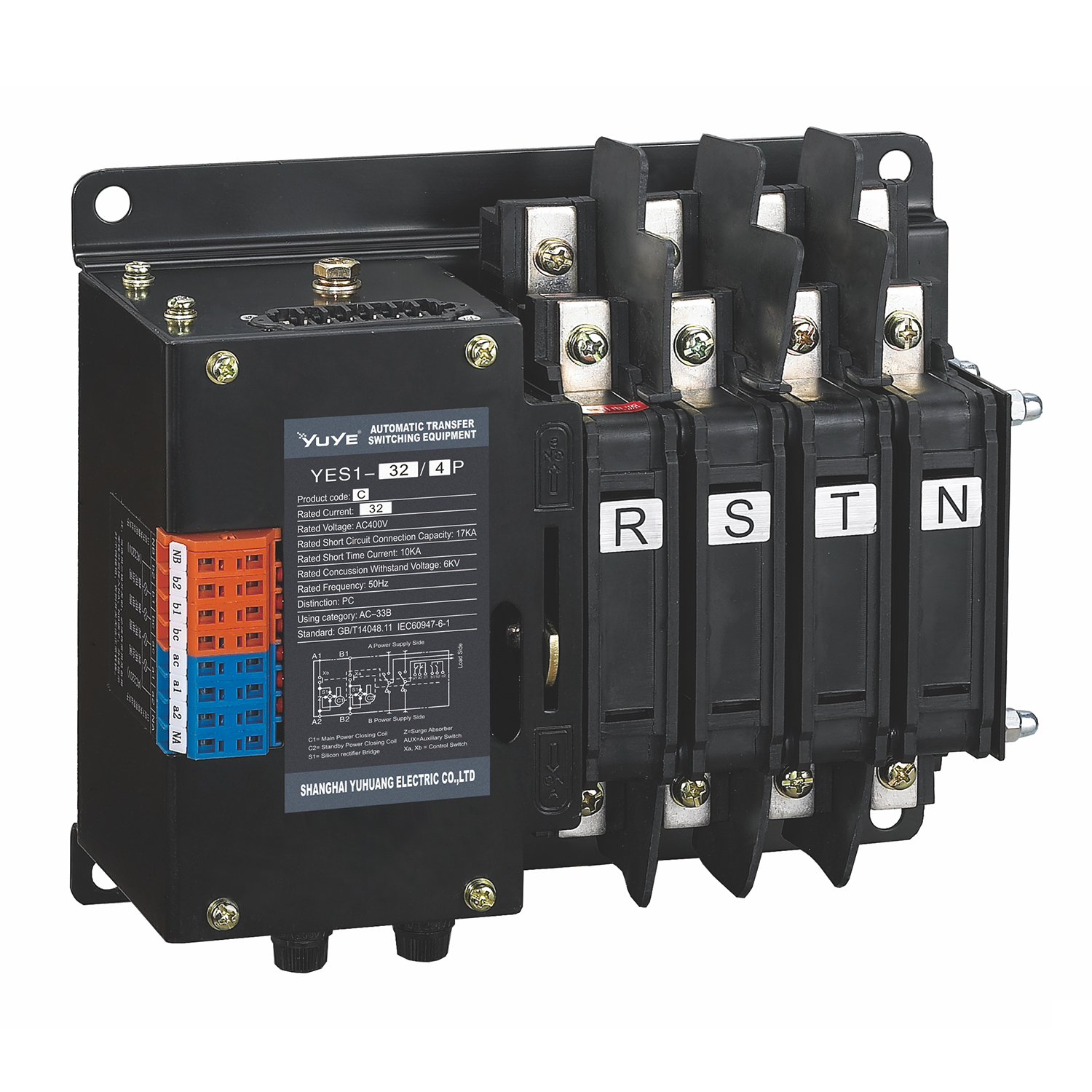 8 Year Exporter Automat Transfer Switch At Automat Changeov Switch - PC Automatic transfer switch YES1-32C – One Two Three