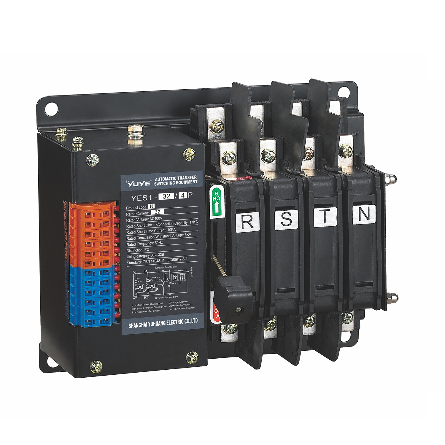 Big discounting Switch Automat Transfer Switch - PC Automatic transfer switch YES1-32N – One Two Three