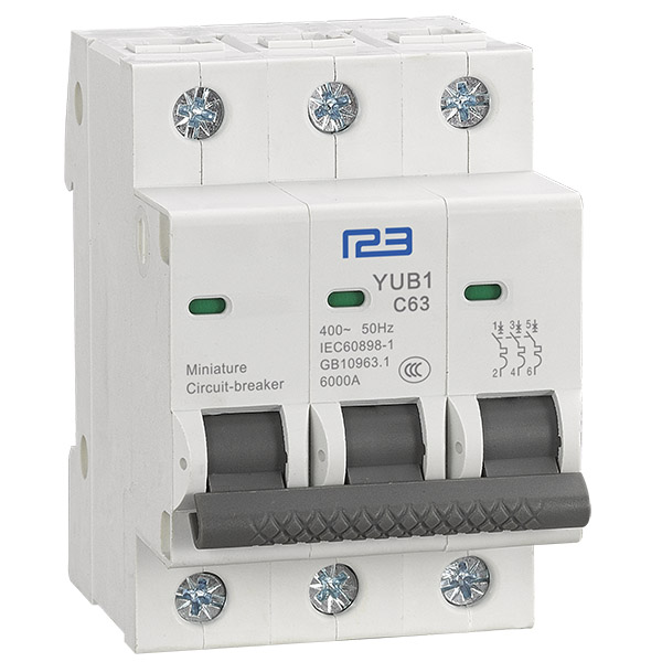 Excellent quality Wifi Circuit Breakers - Miniature circuit breaker YUB1-63/3P – One Two Three