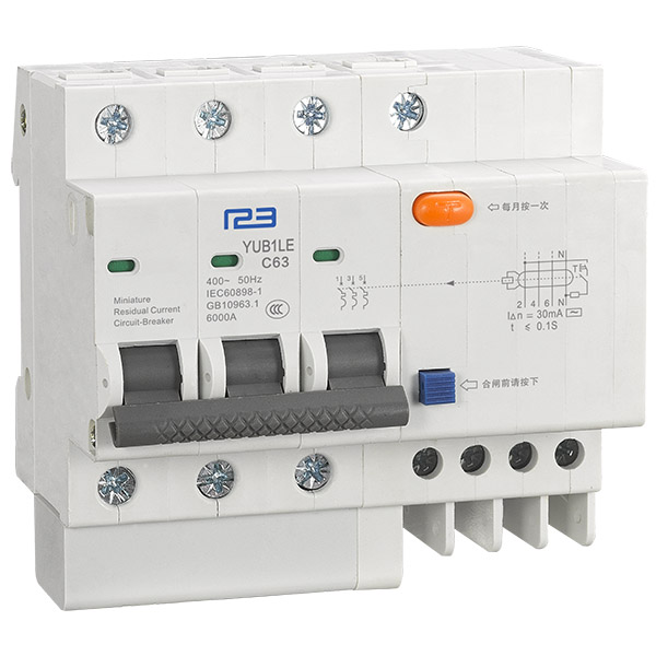 factory low price Electron Circuit Breaker - Miniature circuit breaker YUB1LE-63/3P – One Two Three