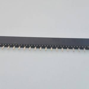 Weiblech Header Pitch: 2,54 mm (.100 ″) Single Zeil riichtaus 180 °