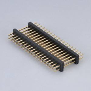 Pin Header Pitch: 1.27mm(050″) Dual Row Straight Type Dual Plastic