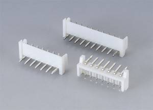 Wire-to-Board-Steckverbinder der Serie YWEH250, Rastermaß: 2,50 mm (0,098 Zoll), einreihiger DIP-Typ mit seitlichem Eingang und Drahtbereich vom Typ „K“: AWG 22–30