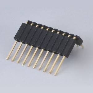 Pin Header Pitch: 2.0mm(047″) Single Row Right Angle Type Dual Plastic