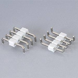 Pin Header Pitch:2.54mm(.100″) Single Row Right Angle Type White Plastic