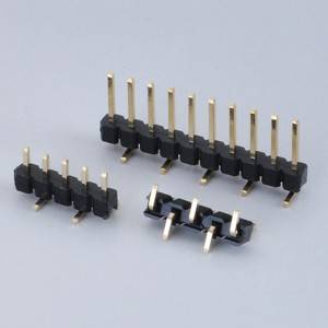 Pin Header Pitch: 2,54 mm (.100 ″) Single Row SMD Typ