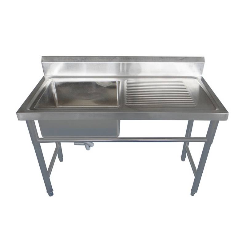 Professional China Commercial Stainless Steel Sink - Single bowl with draining board 01 – Eric