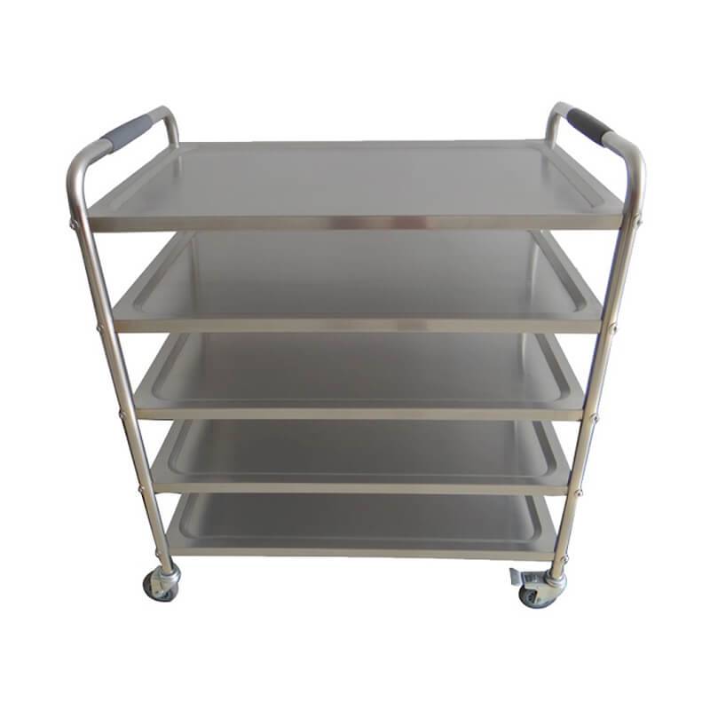 Factory Supply 4 Layer High Stainless Steel Shelves - 5 layer food service cart – Eric