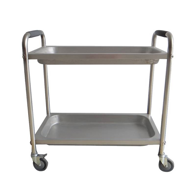 2 layer food service cart  Durable, easy-to-clean multi-purpose cart Featured Image