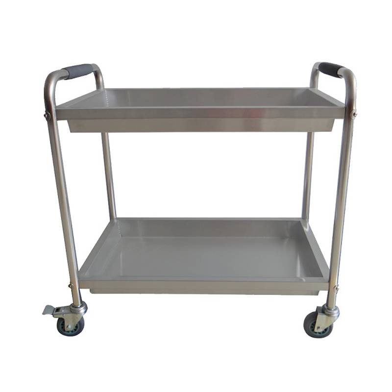 2019 China New Design 4 Wheels Stainless Steel Airport Shopping Trolley Cart