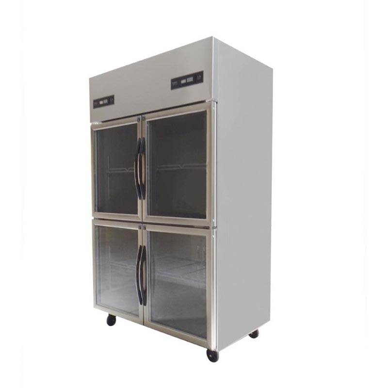 glass door upright refrigerator Modern and Space-saving