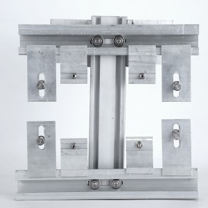 Steinmauer-Stützsystem. Profilverbindungssatz aus Aluminiumlegierung