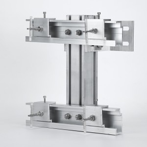 Sistema de soporte de aleación de aluminio para revestimiento colgante en seco