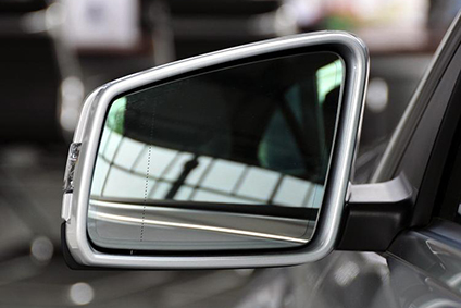 Rear view mirror glass solution