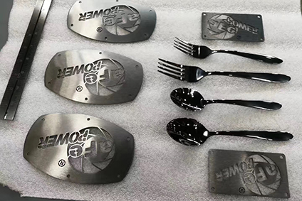 Solutions for large stainless steel trademarks and nameplates