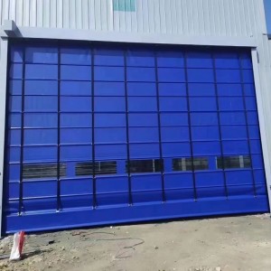PVC snelle winddichte deur met brandwerende en anti-knijpfuncties