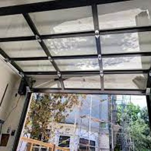 Premium Sectional Overhead Glass Tempered ປະຕູ Garage