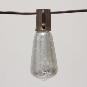 ST40 Edison Bulb Decor with Foil Silver Bulbs
